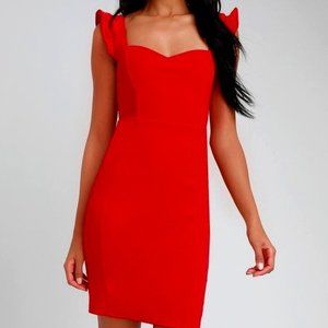 Lulu's Red Miriam Bodycon Dress